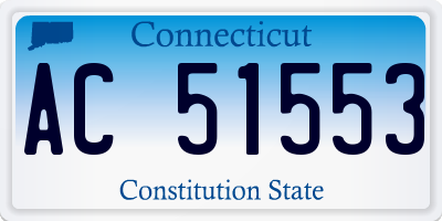 CT license plate AC51553