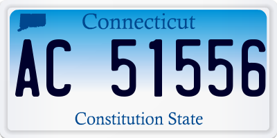 CT license plate AC51556