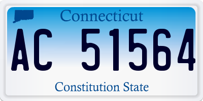CT license plate AC51564
