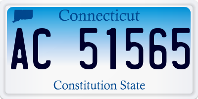 CT license plate AC51565