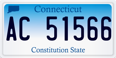 CT license plate AC51566