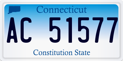 CT license plate AC51577