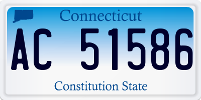 CT license plate AC51586