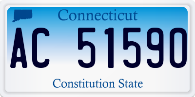 CT license plate AC51590