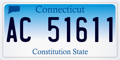 CT license plate AC51611