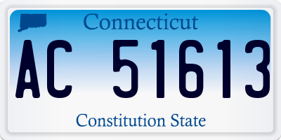 CT license plate AC51613