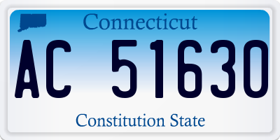 CT license plate AC51630