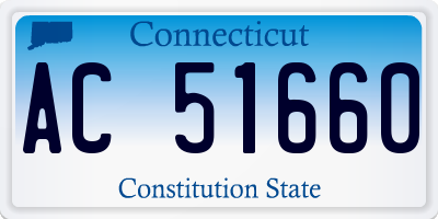 CT license plate AC51660