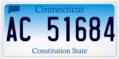 CT license plate AC51684