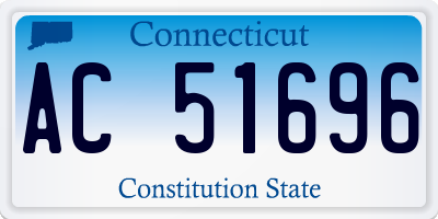 CT license plate AC51696