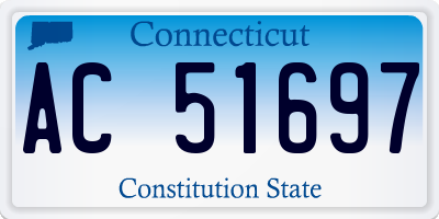 CT license plate AC51697