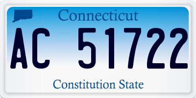 CT license plate AC51722
