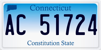 CT license plate AC51724