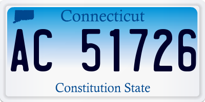 CT license plate AC51726