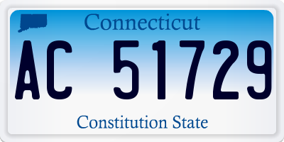 CT license plate AC51729