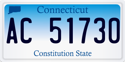 CT license plate AC51730