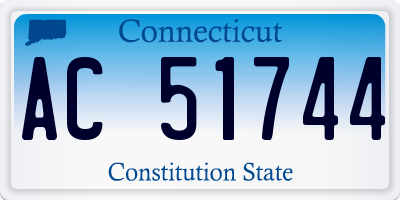 CT license plate AC51744