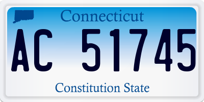 CT license plate AC51745