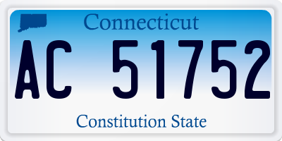CT license plate AC51752