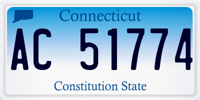 CT license plate AC51774
