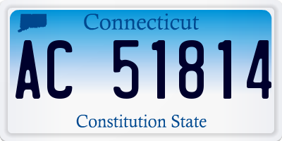 CT license plate AC51814
