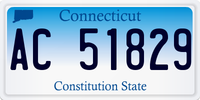 CT license plate AC51829