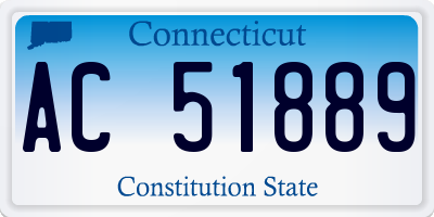 CT license plate AC51889