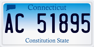 CT license plate AC51895