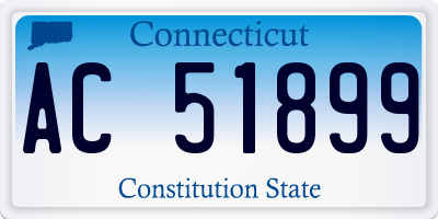 CT license plate AC51899