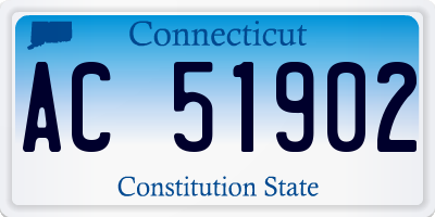 CT license plate AC51902