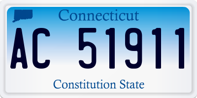 CT license plate AC51911