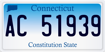 CT license plate AC51939