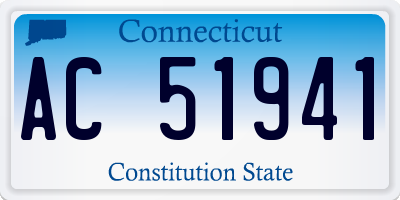 CT license plate AC51941