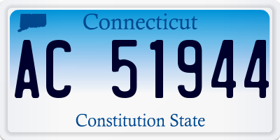 CT license plate AC51944
