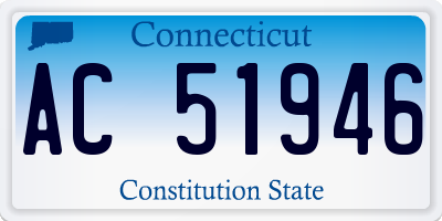 CT license plate AC51946