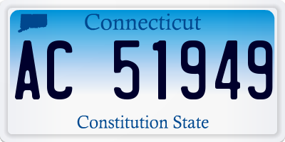 CT license plate AC51949