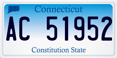 CT license plate AC51952