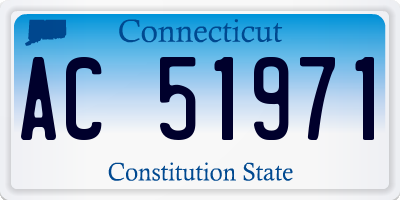 CT license plate AC51971