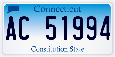 CT license plate AC51994