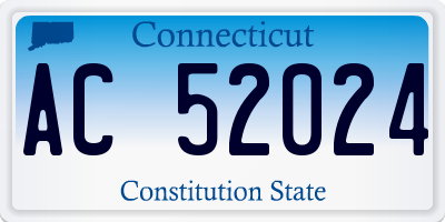 CT license plate AC52024