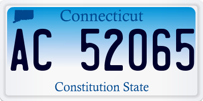 CT license plate AC52065