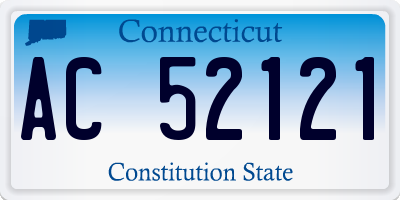 CT license plate AC52121