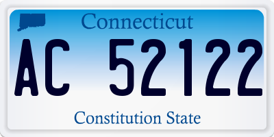 CT license plate AC52122