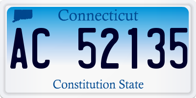 CT license plate AC52135
