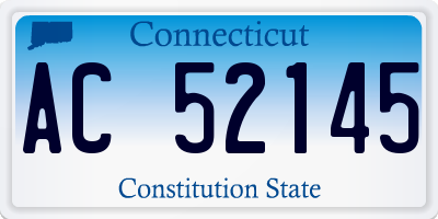 CT license plate AC52145