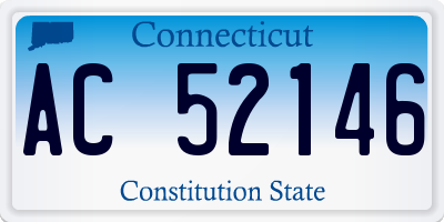 CT license plate AC52146