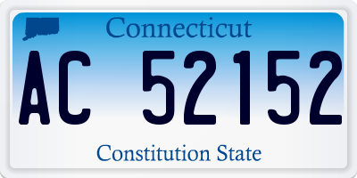 CT license plate AC52152