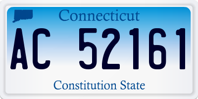 CT license plate AC52161