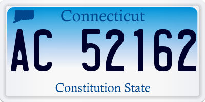 CT license plate AC52162