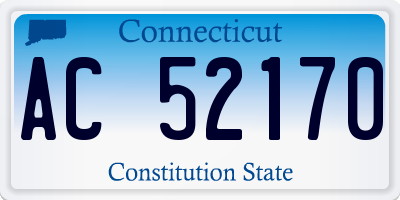 CT license plate AC52170